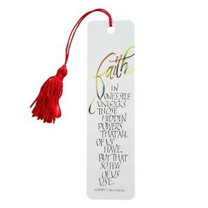 Vintage Y2K Faith Bookmark Martha Ericson Heart Beveridge 2000 Antioch TBM-18449